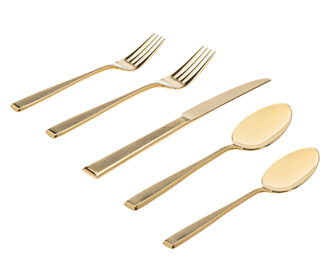 84301 18/10 GOLD INGOT 20PC FLATWARE