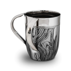 J-WCSS-SWR/SL Stainless steel wash cup w silver swirls