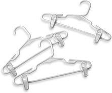 HANGER-CHILDREN-wCLIPS-SET OF 3-WHT