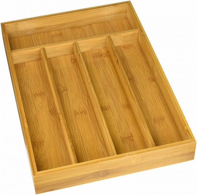 CUTLERY TRAY-BAMBOO 5 SECTION