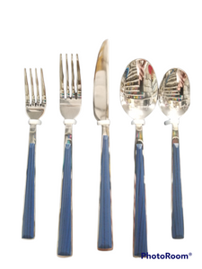 Driftwood Navy Blue Service For 4