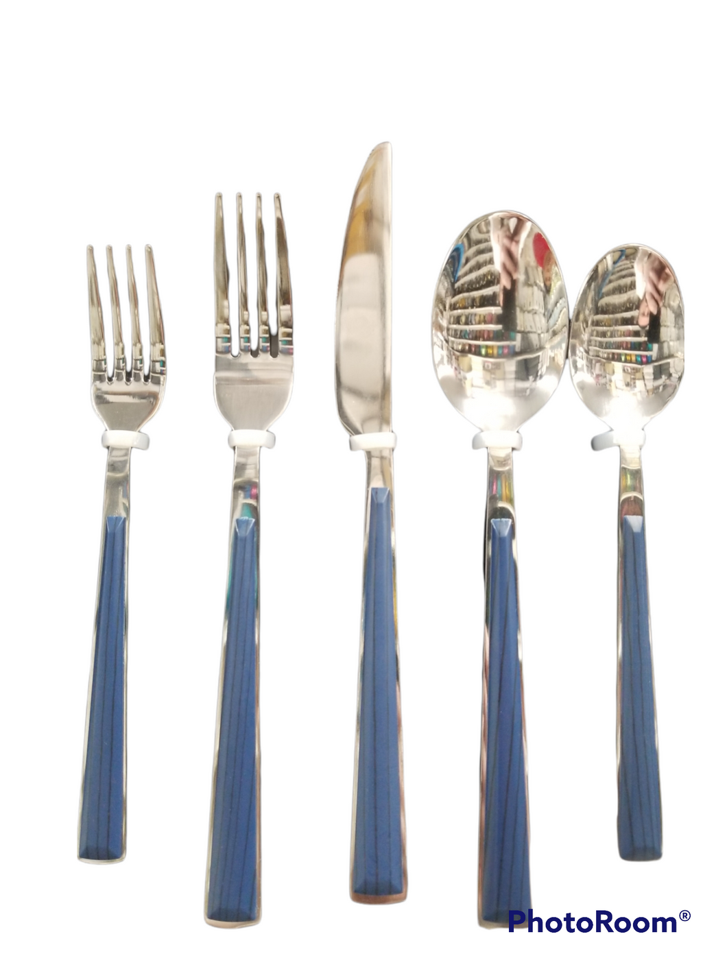 Driftwood Navy Blue Service For 4