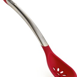 CUISIPRO Slotted Spoon LFGB-Silicone 12"/30.5cm Red