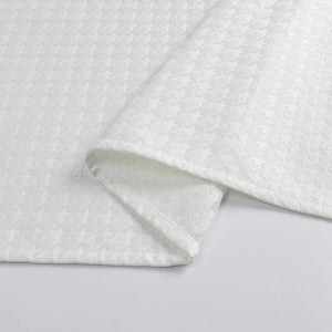 TC1373 Tablecloth Houndstooth White